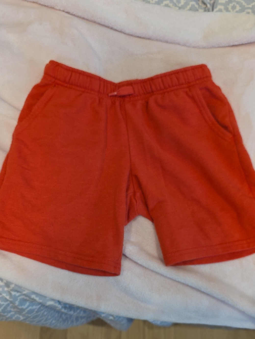 Cat & Jack Orange-Red Knit Elastic Waist Shorts